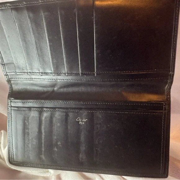 Cartier Pasha Vintage Black Leather Long Wallet - Picture 7 of 13